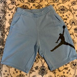 Light Blue Jordan Jumpman/Logo Jogger Shorts